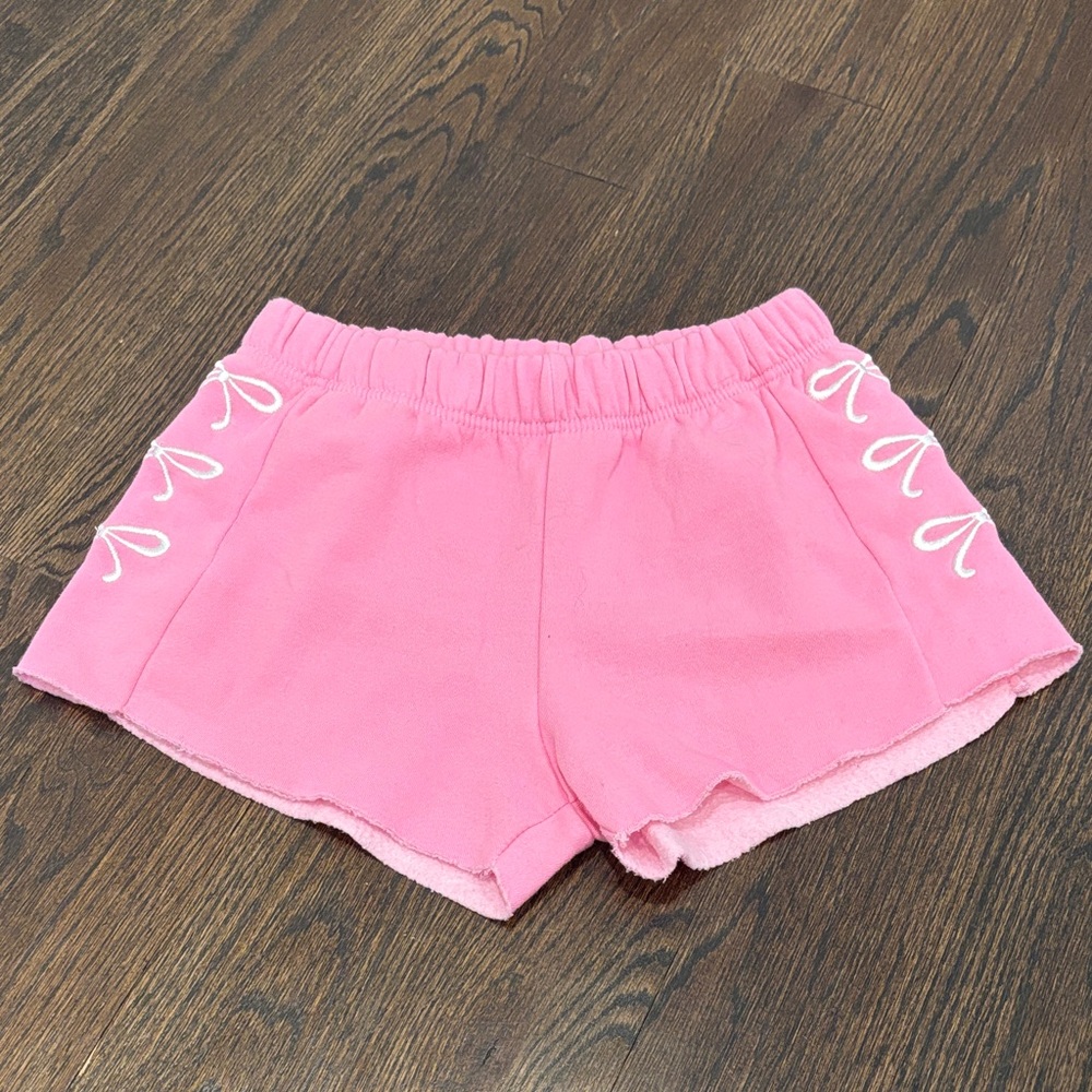 Vintage Havana Girl’s Pink Shorts with Bow Details Size Large